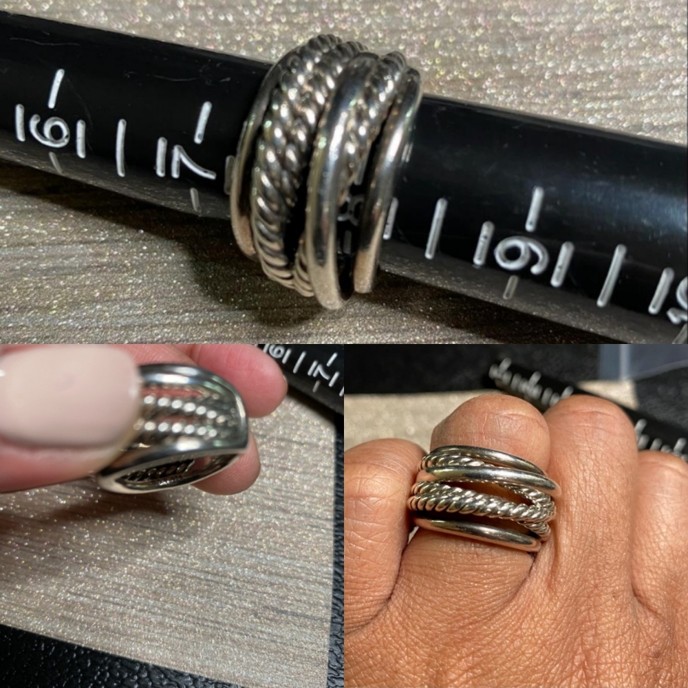 D.Y. CrossOver Silver Ring